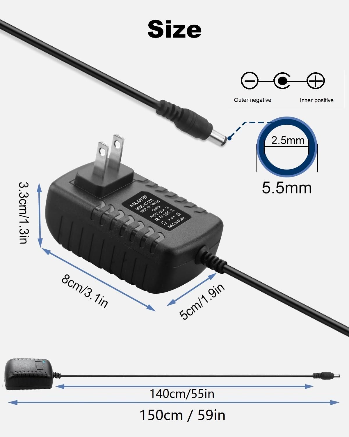 FUENTE DE ALIMENTACION 12V 2A - PLÁSTICA