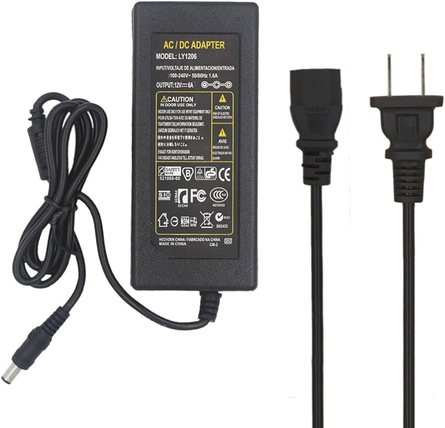 FUENTE DE ALIMENTACIÓN 12V 6A - PLÁSTICO