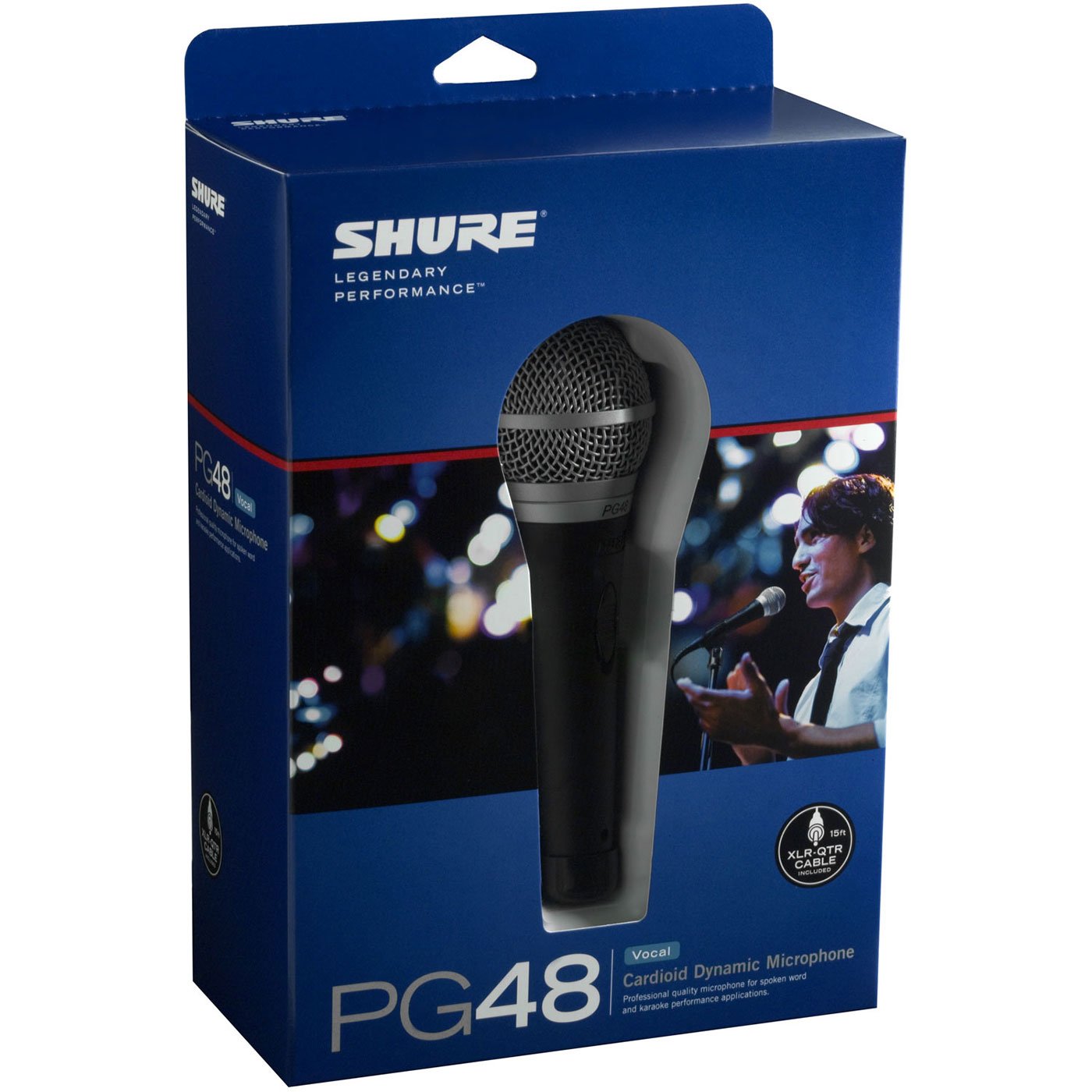 Shure PG48 Micrófono Dinámico Cardioide para Voz